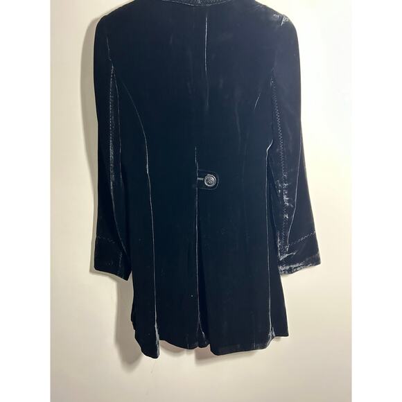 Coldwater Creek Velvet Jacket Long Size 4 - Picture 4 of 6